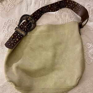 LEATHEROCK USA Suede Hobo Bag